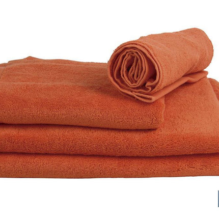 Toalla Tocador | Color Orange | Modelo Amanecer | 100% Algodón | Gramaje 580g/m² | Medidas 30 x 50 cm