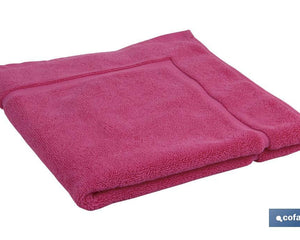 Alfombra Baño | Color Fucsia | Modelo Primavera | 100% Algodón | Gramaje 1000g/m² | Medidas 60 x 60 cm
