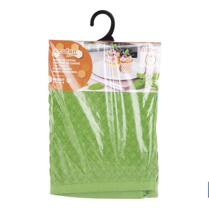 Pack de 2 paños de cocina | Medida 50 x 50 cm | Color verde y azul | Modelo Merlot