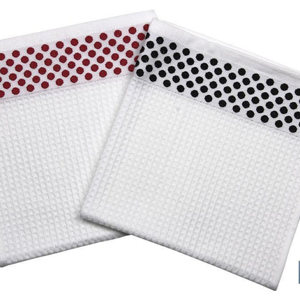 Pack de 2 paños de cocina | Medida 50 x 50 cm | Color blanco | Modelo Mencía