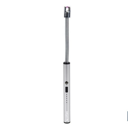 Encendedor eléctrico | Encendedor USB recargable | Mechero con arco de plasma | Cuello flexible | Indicador de batería | Medidas: 26 x 1,5 cm