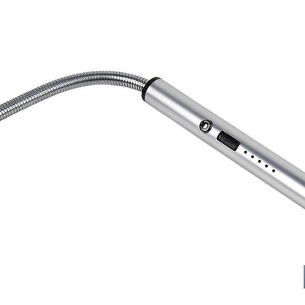 Encendedor eléctrico | Encendedor USB recargable | Mechero con arco de plasma | Cuello flexible | Indicador de batería | Medidas: 26 x 1,5 cm