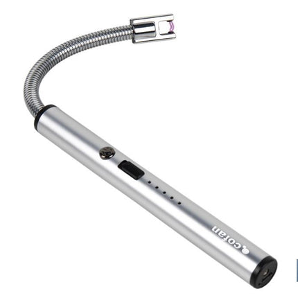 Encendedor eléctrico | Encendedor USB recargable | Mechero con arco de plasma | Cuello flexible | Indicador de batería | Medidas: 26 x 1,5 cm