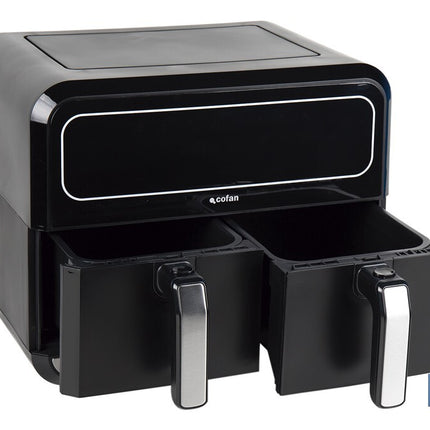 Freidora de aire dual | Pantalla táctil | 8 programas preestablecidos | Acabado inteligente | Capacidad: 8 litros | Potencia: 1700 W