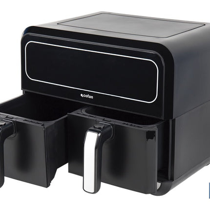 Freidora de aire dual | Pantalla táctil | 8 programas preestablecidos | Acabado inteligente | Capacidad: 8 litros | Potencia: 1700 W