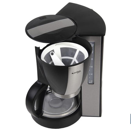Cafetera Eléctrica por Goteo | Modelo Margot | Potencia 870W | Capacidad 10 Tazas | Capacidad 1,25 L | Diseño Fino y Elegante