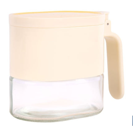 Azucarero o salero de vidrio 380 ml con tapa | Cucharilla incluida | Adecuada para azúcar, sal, café, especias