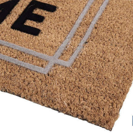 Felpudo para interior con diseño Home | Elaborado de coco floqueado y poliéster | Medidas: 40 x 60 x 1,60 cm