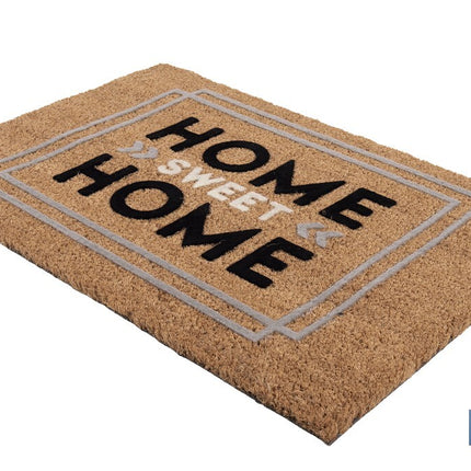 Felpudo para interior con diseño Home | Elaborado de coco floqueado y poliéster | Medidas: 40 x 60 x 1,60 cm