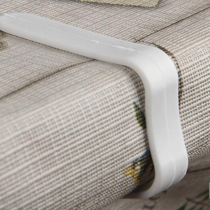 Pack de 12 Pinzas para sujetar manteles | Fabricadas en PVC blanco | Clips sujetamanteles flexibles y resistentes