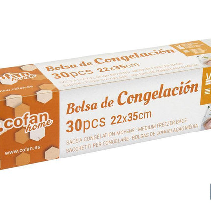 Bolsas de Congelación | Tamaño Mediano | Medida 22 x 35 cm | Caja de 30 Unidades