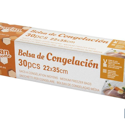 Bolsas de Congelación | Tamaño Mediano | Medida 22 x 35 cm | Caja de 30 Unidades