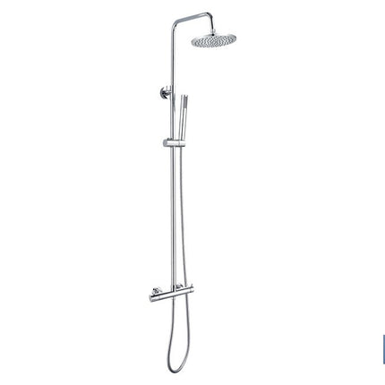 Columna de ducha con grifería monomando | 1 función | Incluye: 5 Piezas | Fabricado en ABS Cromado