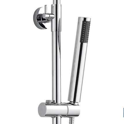 Columna de ducha con grifería monomando | 1 función | Incluye: 5 Piezas | Fabricado en ABS Cromado