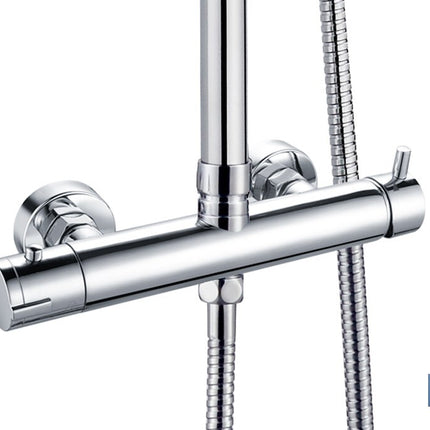 Columna de Ducha con Grifo Monomando Cromado | Con Filtro de Ahorro de Agua