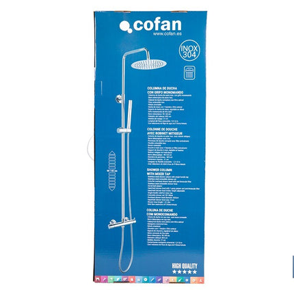 Columna de Ducha con Grifo Monomando Cromado | Con Filtro de Ahorro de Agua