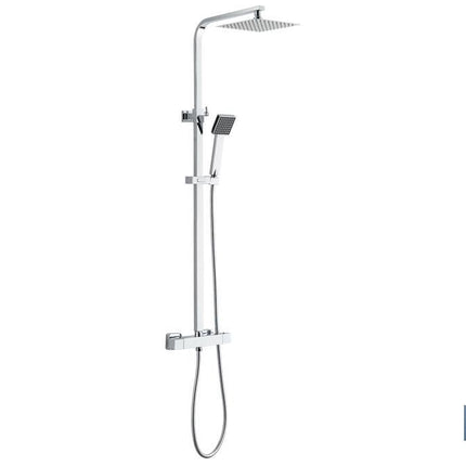 Columna de Ducha Termostática con diseño de Cabezal Cuadrado | Regulable en Altura