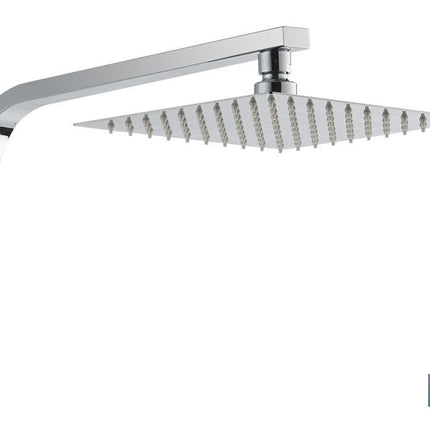 Columna de Ducha con Grifo Monomando | Diseño de Cabezal Cuadrado | Regulable en Altura