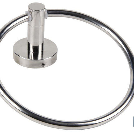 Toallero Circular de Acero Inoxidable 304 Brillo | Modelo Lagoa | Medida 18 x 1 x 65 cm