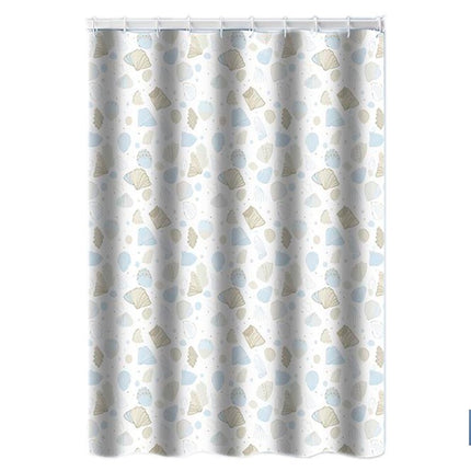 Cortina de baño impermeable con motivos marinos para ducha | Secado rápido, lavable, incluye anillas | Medidas: 220 x 200 cm