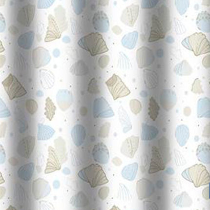Cortina de baño impermeable con motivos marinos para ducha | Secado rápido, lavable, incluye anillas | Medidas: 220 x 200 cm
