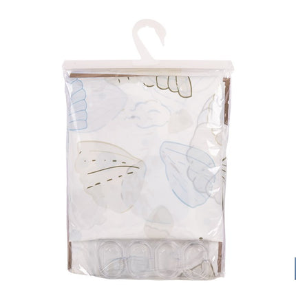 Cortina de baño impermeable con motivos marinos para ducha | Secado rápido, lavable, incluye anillas | Medidas: 220 x 200 cm