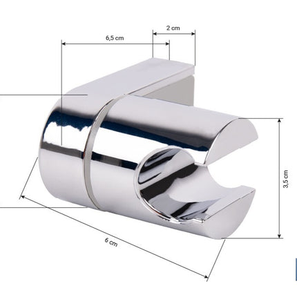 Soporte de ducha para pared | Material: ABS resistente | Soporte ajustable | Disponible en acabado cromado