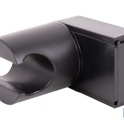 Soporte de ducha para pared | Material: ABS resistente | Soporte ajustable | Medidas: 4 x 6 x 6,5 cm | Disponible en acabado negro