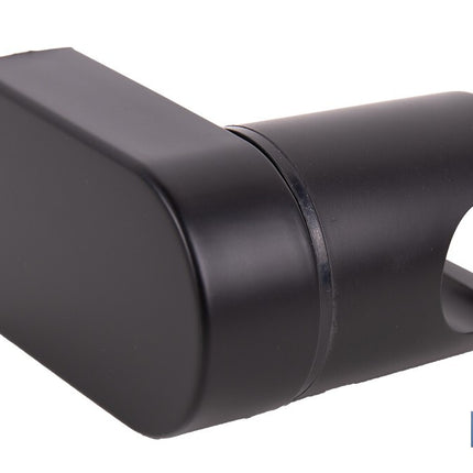 Soporte de ducha para pared | Material: ABS resistente | Soporte ajustable | Medidas: 4 x 6 x 6,5 cm | Disponible en acabado negro
