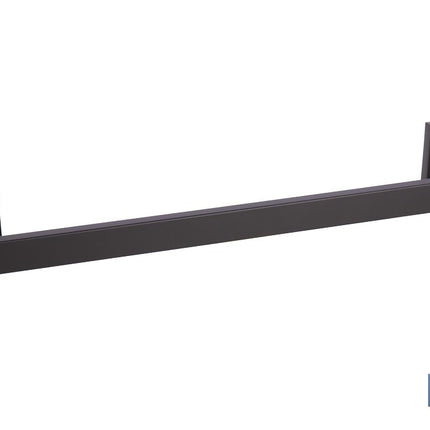 Toallero de baño negro mate | Material: acero inoxidable | Diseño cuadrado | Kit de fijación incluido | Medidas: 45 x 8 x 5,5 cm