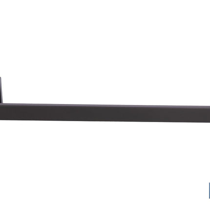 Toallero de baño negro mate | Material: acero inoxidable | Diseño cuadrado | Kit de fijación incluido | Medidas: 45 x 8 x 5,5 cm