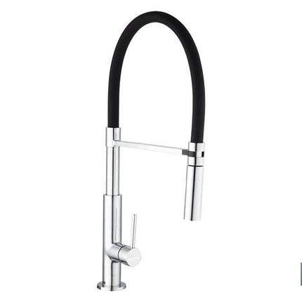 Grifo para Cocina Monomando | Tubo Flexible | Color Negro