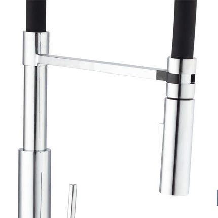 Grifo para Cocina Monomando | Tubo Flexible | Color Negro