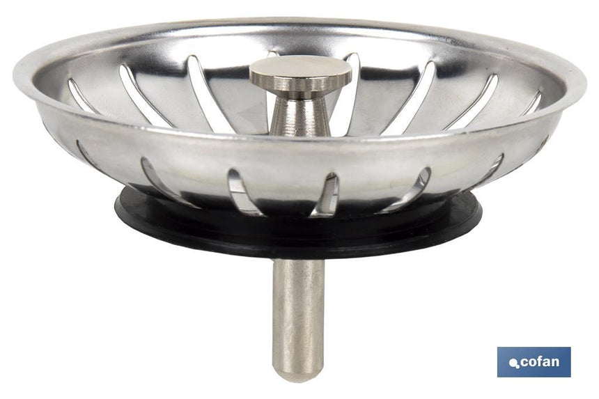 Rejilla universal con filtro de acero inoxidable 304 para fregadero con diámetro 83 mm