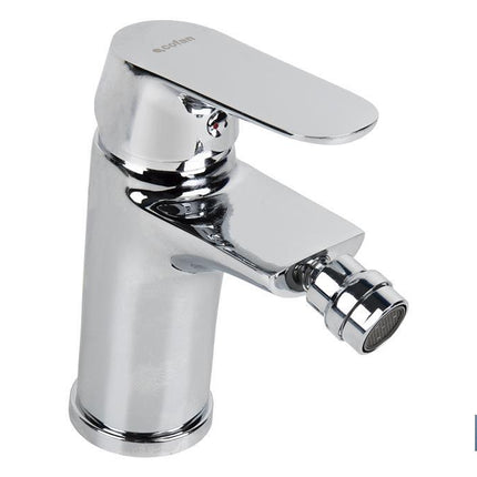 Grifo para Bidé Monomando | Medida 40 mm | Modelo Rift | Fabricado en Latón con Acabado Cromado y Mando en Aleación de Zinc