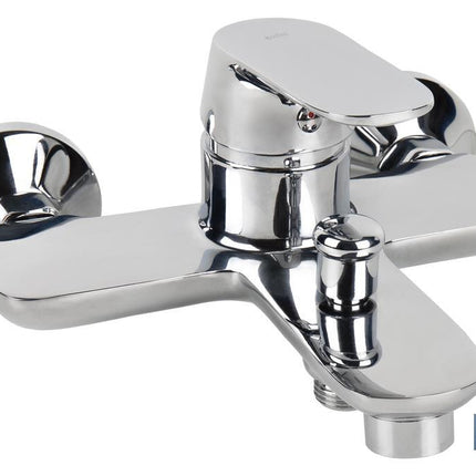 Grifo de Bañera Monomando | Medida 40 mm | Modelo Rift | Fabricado en Latón con Acabado en Cromado