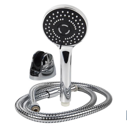 Set de Ducha que incluye: Grifo Monomando para ducha, Soporte, Flexo y Mango | Mango de ducha con 5 funciones