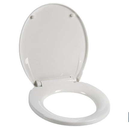 Tapa WC | Medidas 40.4 x 35.6 cm | Fabricada en Polipropileno Blanco