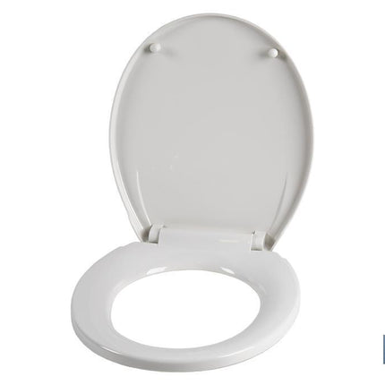 Tapa WC | Medidas 40.4 x 35.6 cm | Fabricada en Polipropileno Blanco
