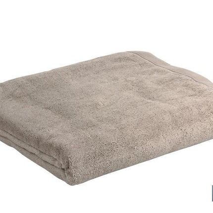 Juego de 3 toallas de color beige con 580 g/m2 | Gama Abisinia | Set de toallas 100 % de algodón