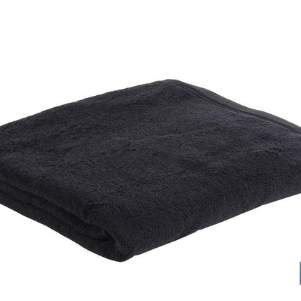 Juego de 3 toallas de color negro con 580 g/m2 | Gama Brillante | Set de toallas 100 % de algodón