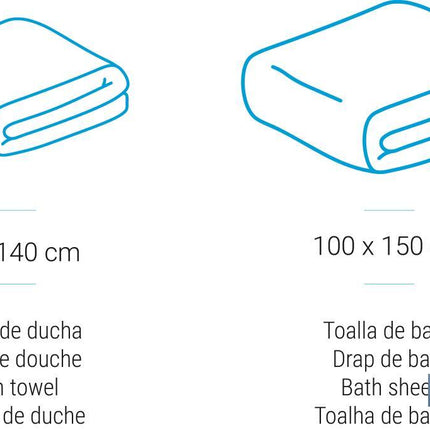 Juego de 2 toallas de color nature con 600 g/m2 | Gama Inspiración | Set de toallas 95 % de algodón y 5 % de lino