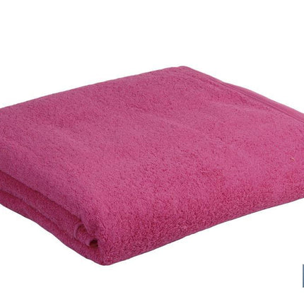 Juego de 3 toallas de color fucsia con 580 g/m2 | Gama Primavera | Set de toallas 100 % de algodón