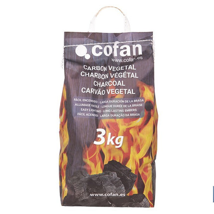 Bolsa con asas de Carbon vegetal | Peso 3 kgs | Alto rendimiento