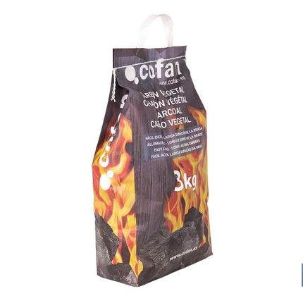 Bolsa con asas de Carbon vegetal | Peso 3 kgs | Alto rendimiento