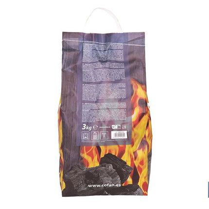 Bolsa con asas de Carbon vegetal | Peso 3 kgs | Alto rendimiento