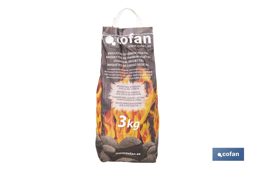 Briquetas Carbón vegetal 3kg