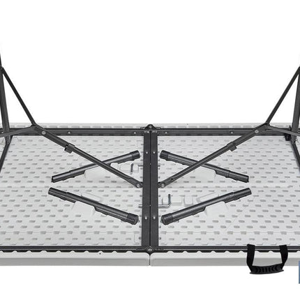 Mesa Plegable Rectangular | Color: Blanco | Medidas desplegada: 122 x 60 x 74 cm