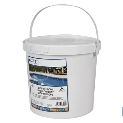 Cloro choque para piscinas | Granulado para disolver | Envases de 5 kilos