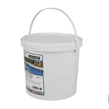 Cloro de 10 acciones en tabletas | Envase de 5 kg | Tratamiento multifunción para piscinas